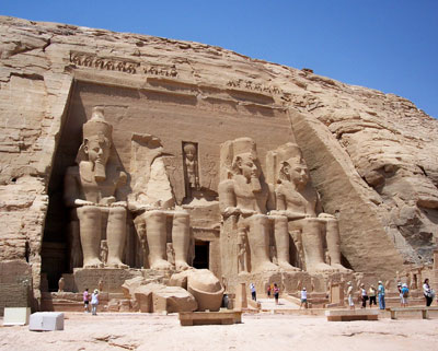 The large temple of Abu Simbel in Egypt. Photos: Keck