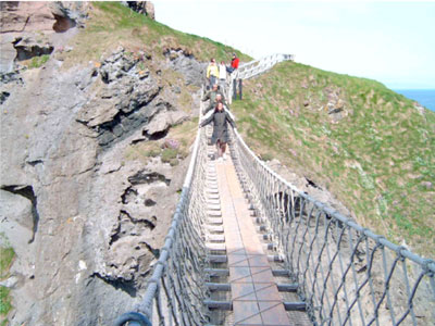 Crossing from the mainland to Carrick-a-Rede. Photos: Lowe