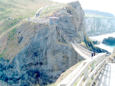 View of the mainland from Carrick-a-Rede. 