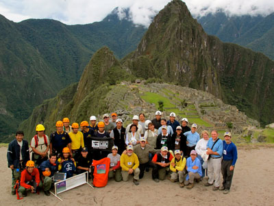 CVIP volunteers at Machu Picchu Sanctuary.