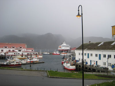 The Nordkapp docked at Tromsø.