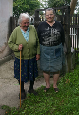 Two women offered me water from the well in their yard in the small village of Limbazi, Latvia.