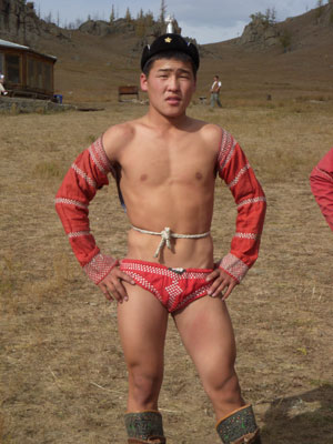 This Mongolian horse rider galloped to the “mini-Naadam festival” in the Terelj National Reservation.