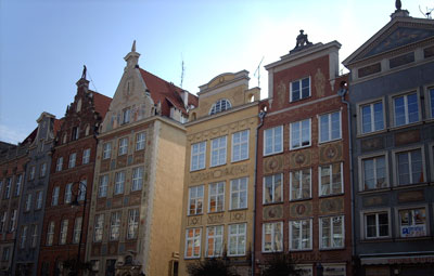 Merchant and guild houses along Gdańsk’s Long Market.