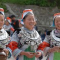 Women of the Shui minority in traditional dress.