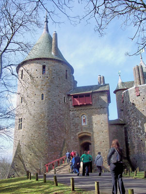 Ornate Castell Coch is a late- 19th-century reproduction of the original mid-13th-century castle.