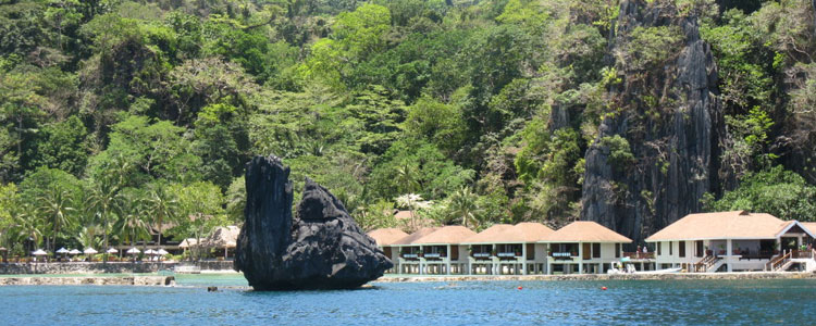 El Nido’s Lagen resort is nestled into a forest.