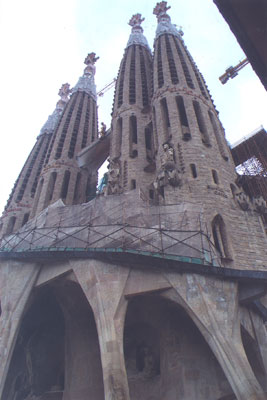 Sagrada Família church under construction in Barcelona. Photo: Bitman 