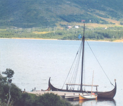 Replica of the Viking ship Gokstad at the Viking Museum.