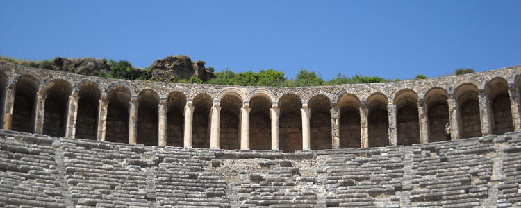 Roman theater in Aspendos.
