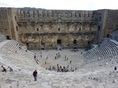 Roman theater in Aspendos.