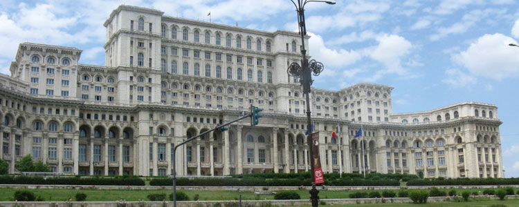Romania’s Parliament Palace is one of the largest government buildings in the world.