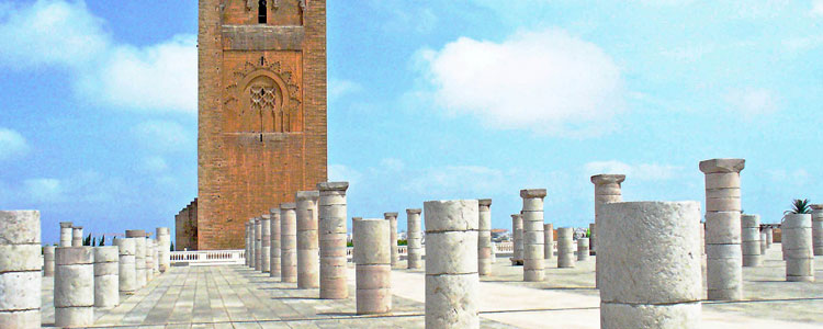 The unfinished Hassan Tower in Rabat.