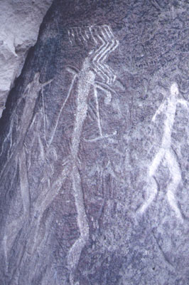 These petroglyphs depict Stone Age hunters — Qobustan.
