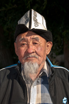 Man in the village of Chong-Kemin, Kyrgyzstan.
