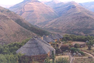 Rondavels at Maliba Lodge — Lesotho. Photo: Hallaq