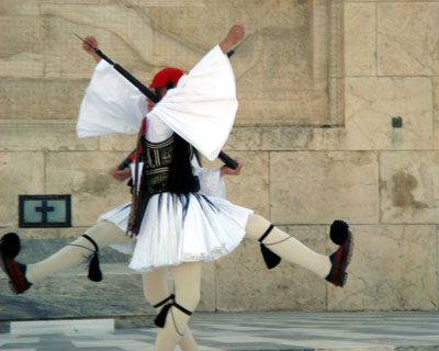 Changing of the Guard at Athens’ Syntagma Square.