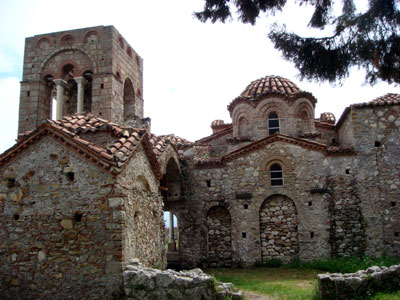 The church of St. Sophia at Mystras.