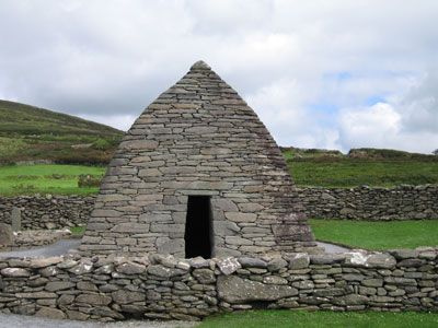 Gallarus Oratory, located on the Dingle Peninsula, is thought to date back to the sixth century.