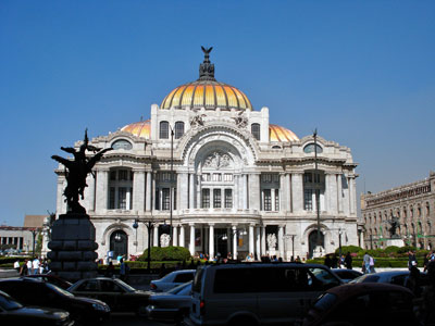 Mexico City’s Palacio de Bellas Artes.