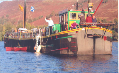 The Fingal of Caledonia in Loch Ness. Photos: Mullett