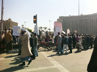 Protesters in Tahrir Square on March 3, 2011. Photo: LeAnn McCaslin