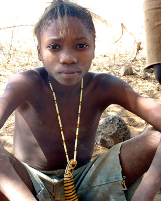 The hunters of the Hadza tribe begin hunting at a very young age.