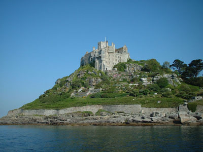Cornwall’s St. Michael’s Mount is almost a mirror image of Normandy’s Mont- St-Michel across the channel. Photos courtesy of St. Aubyn Estate