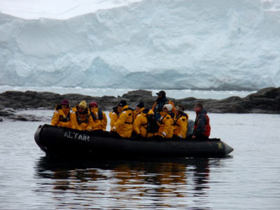 Riding in a Zodiac was an enjoyable part of every excursion.