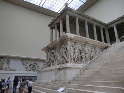 The Pergamon Altar at the Pergamon Museum on Museuminsel.