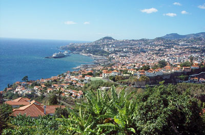 Overlooking Funchal, Madeira's capital. 