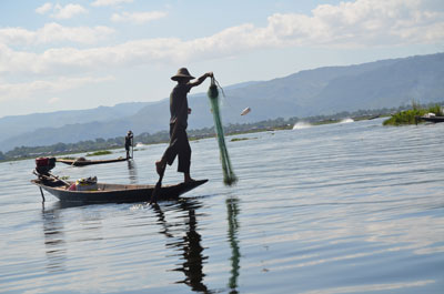 Fishermen on Inle Lake.
