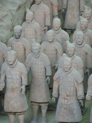 Terracotta Army figures in Xi’an.
