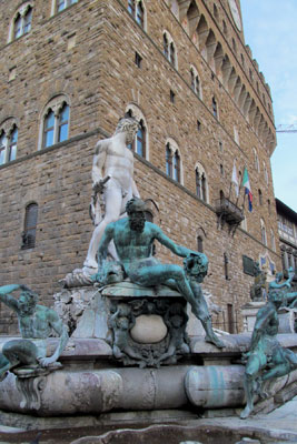Neptune Fountain in the Piazza della Signoria.