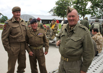 These British reenactors told us how surprised and honored they were when WWII veterans asked to have their pictures taken with them.