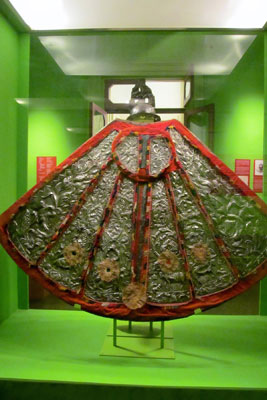 Bolivian cloak with silver panels — Juan B. Ambrosetti Museo Etnográfico.