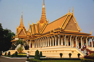 The Royal Palace in Phnom Penh, Cambodia.