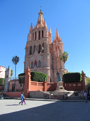 Parroquia de San Miguel church in San Miguel de Allende.