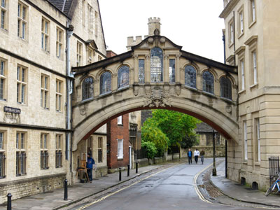 Hertford Bridge, which is also referred to as Oxford’s Bridge of Sighs.