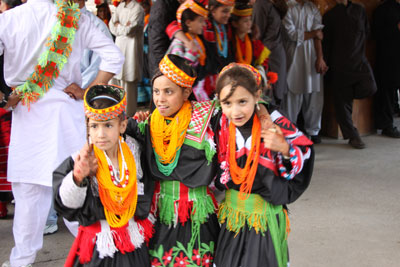 Young dancers at the spring festival in Balanguru, Pakistan. Photo by Tom LaRue