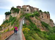 A footpath is all that connects Italy’s Civita di Bagnoregio to the “mainland.” Photos by Dominic Arizona Bonuccelli