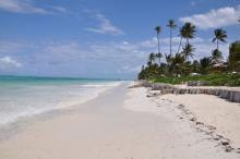 The perfect beach on the Indian Ocean outside Zanzibar&rsquo;s Baraza Resort.