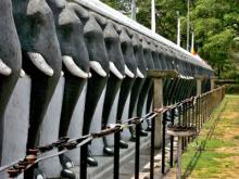 The Elephant Wall of the Ruvanwelisaya Dagoba — Mahavihara, Anuradhapura, Sri La