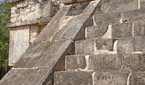 The Maya ruins of Chichén Itzá, on Mexico’s Yucatán peninsula, include the Warriors’ Temple pictured here.