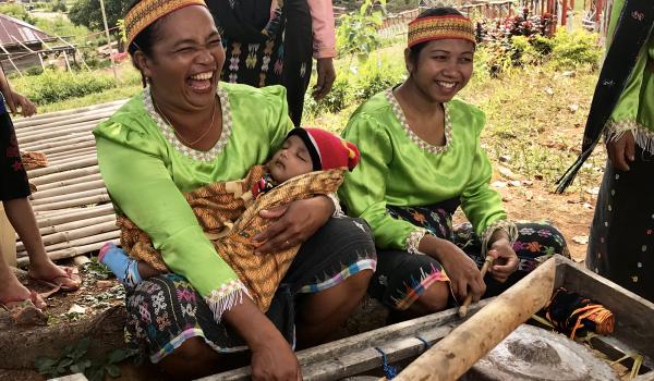 We were welcomed to Cecer Village and treated to a dance performance while these ladies played the drums.