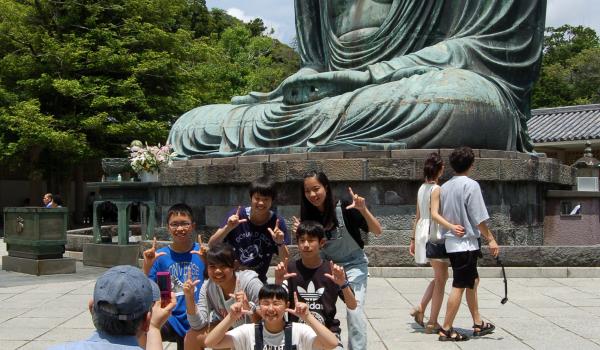 The bronze Great Buddha at Kotoku-in Temple in Kamakura was one of many stops worth a picture on a week-long tour of Japan. Photo by David Tykol