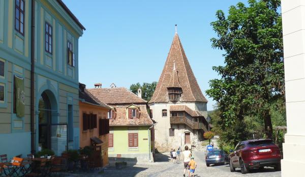 The well-preserved medieval town of Sighis¸oara in Transylvania.