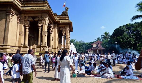 The Kelaniya Raja Maha Vihara temple in Colombo.