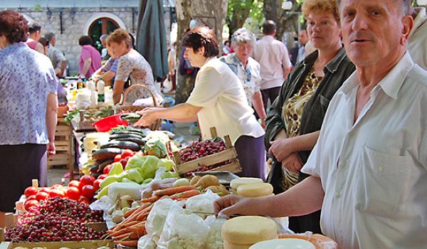 Farmers’ market in Nevesinje, Bosnia & Herzegovina. Photo by Rick Steves