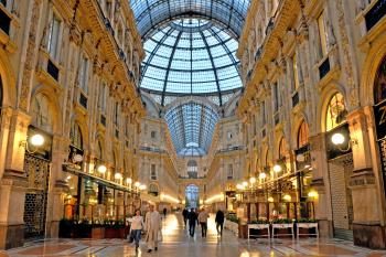 One of the world’s first shopping malls, Milan’s Galleria Vittorio Emanuele II still impresses today. Photo by Cameron Hewitt